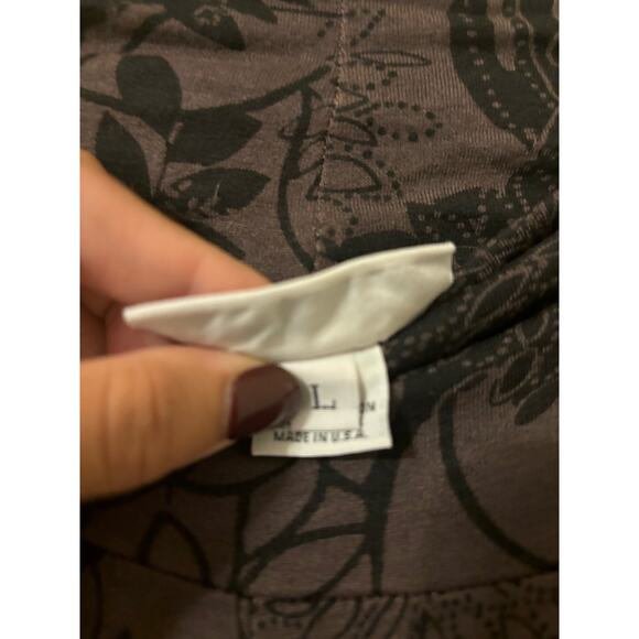 Bryn Walker floral wide leg Lagenlook pants sz L - Picture 8 of 13